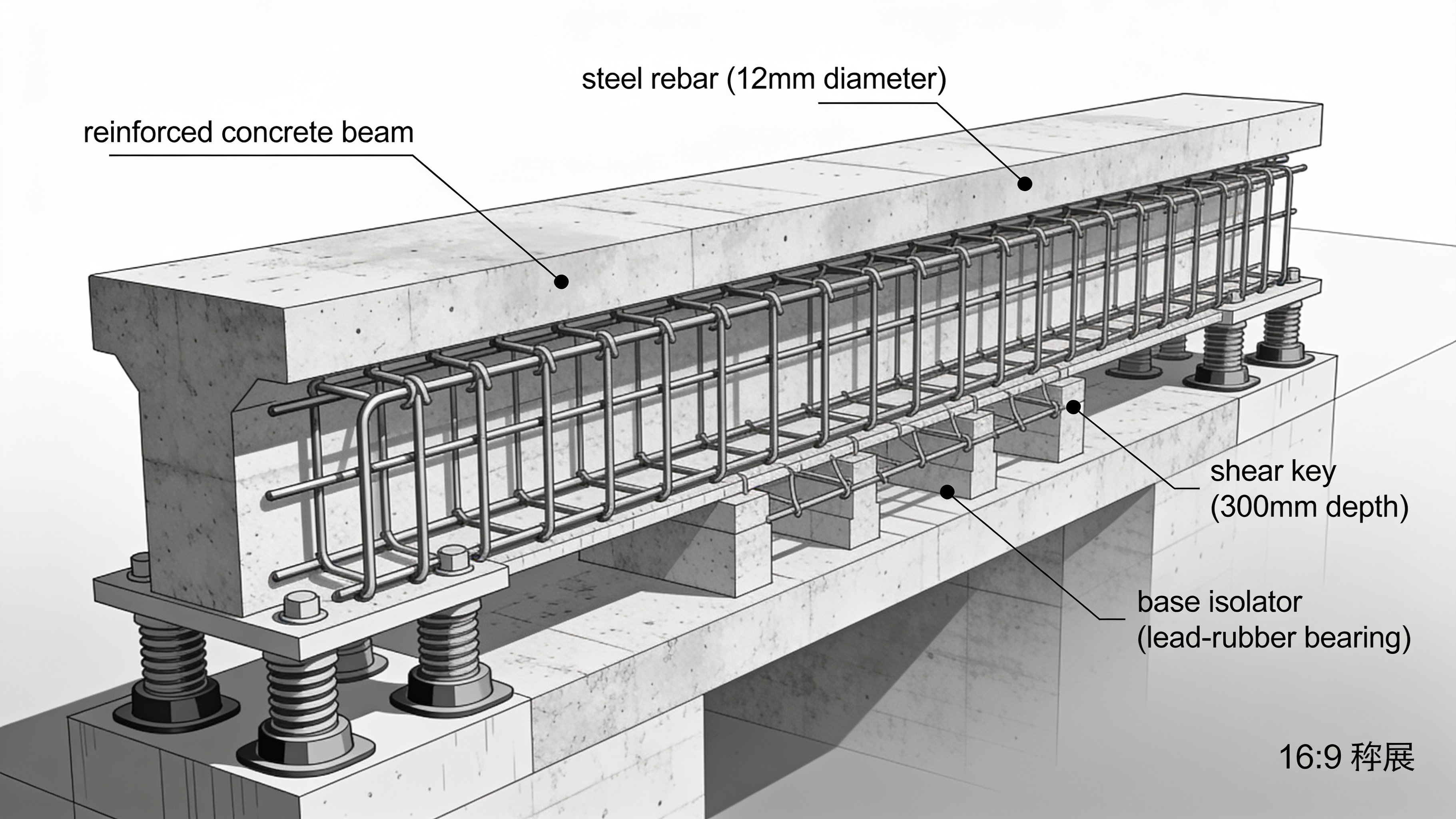 Implementasi struktur kolom beton bertulang dan pembagian beban atap yang kokoh sesuai kaidah teknis bangunan tahan gempa.